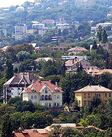 Hungary Budapest Buda Hill houses