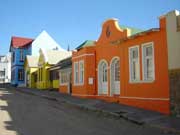 Namibia typical colorful houses Namibia colorful houses