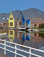 Netherlands, houses, waterfront